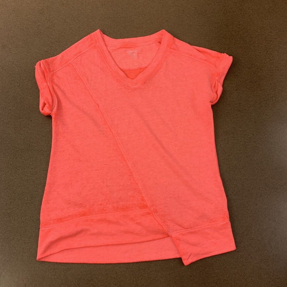 Calvin Klein Performance Women's Size XS Bright Pink Short Sleeve Athletic Shirt